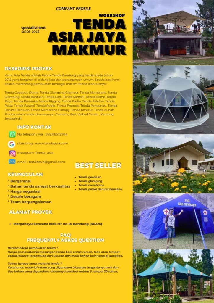 pabrik dan jual tenda